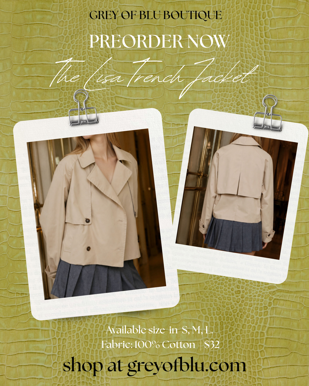 The Lisa Trench Jacket