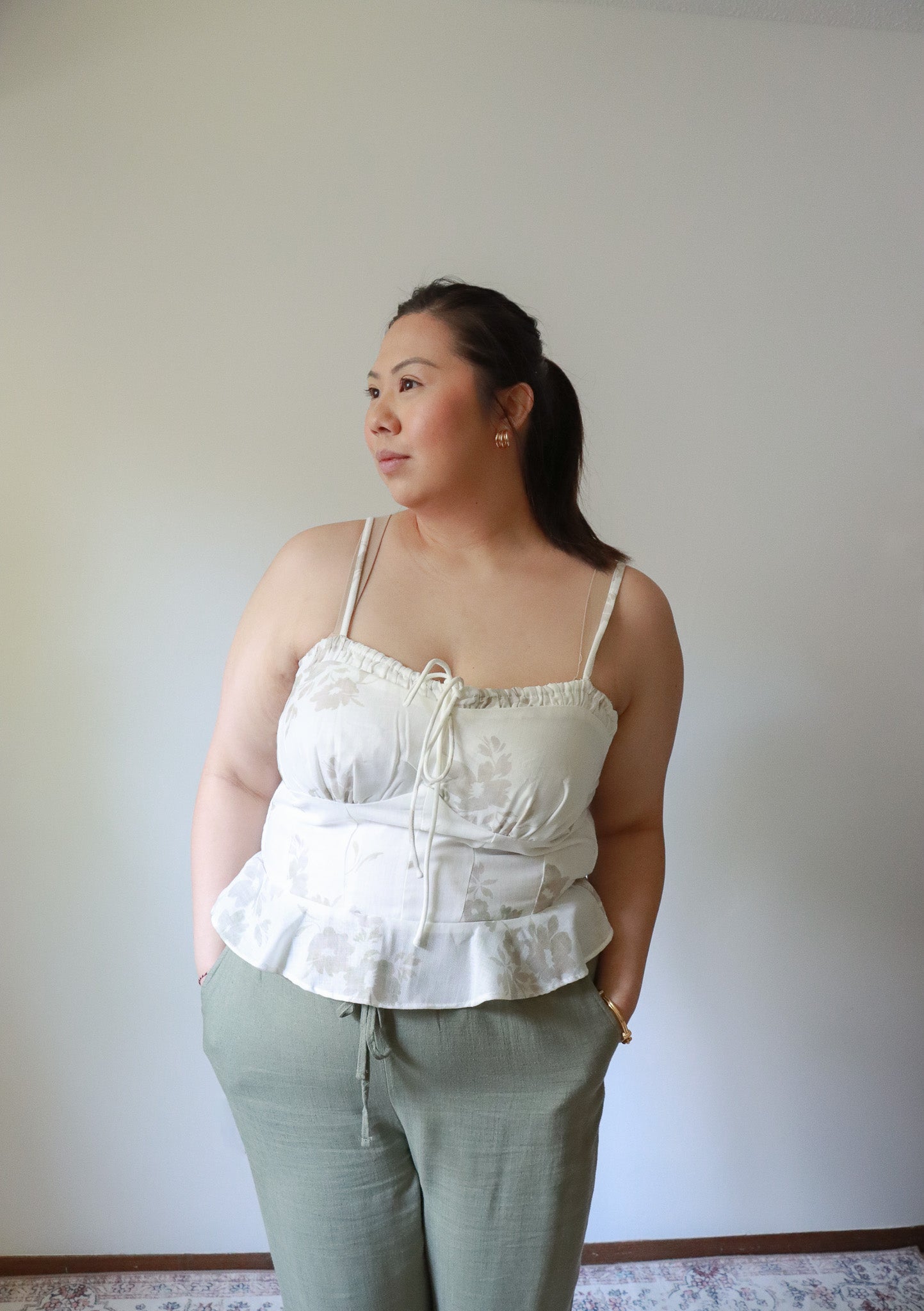 Tally Floral Tie Top